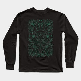 Jade Folk Art Long Sleeve T-Shirt